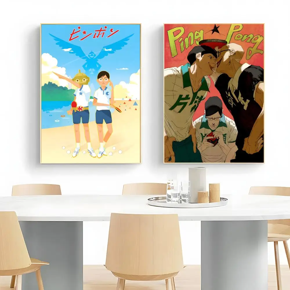 Sports Anime Ping Pong the Animation Poster Wall Art Print Decorative Mural Home Decor Gift Unframed