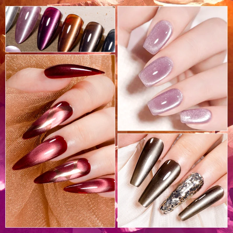 10ml Moonlight Cat Magnetic Gel Nail Polish Glitter Effect Semi Permanent UV LED Gel Nail Art Vernis Manicure DIY Nail Supplies