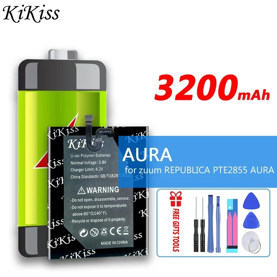 

3200mAh KiKiss Powerful Battery for zuum REPUBLICA PTE2855 AURA