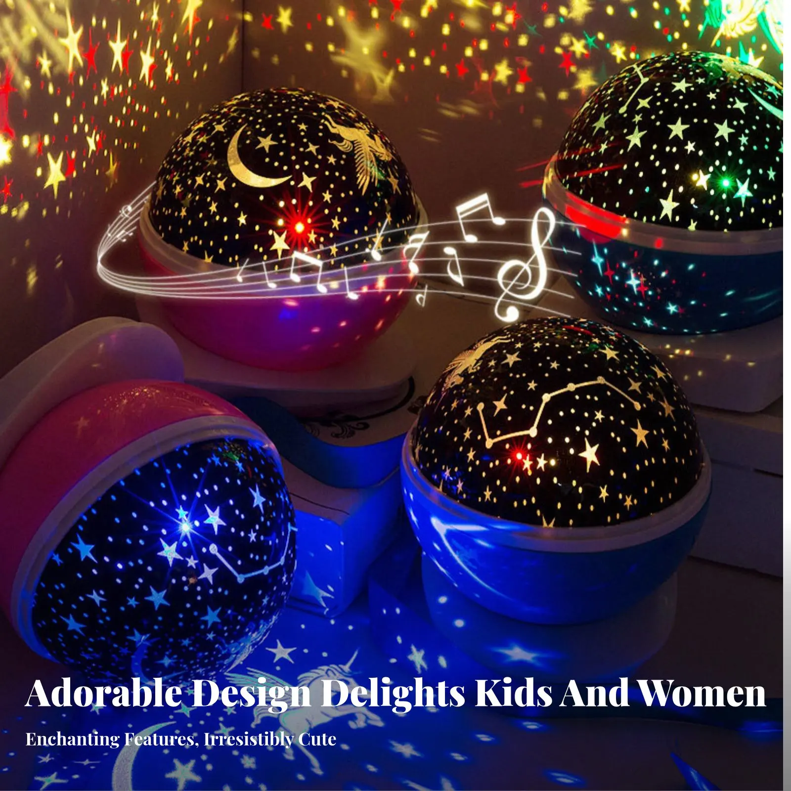 Galaxy Projection Device Celestial Nightscape Effect Night Light Colorful Projection Gift Suggestion for Girls, Children - view 3