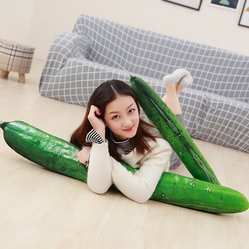 50-110cm Simulated Cucumber creative plant pillow cushion plush fruit vegetables food Anti-stress soft girl Children toy gift