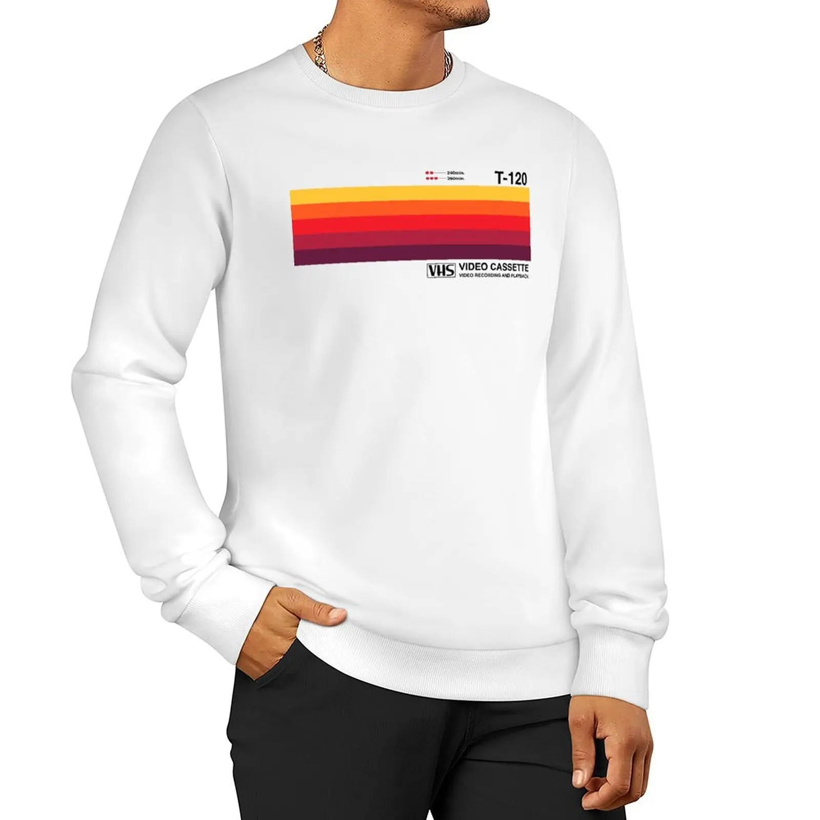 Sunset Video Cassette VHS Sweatshirt male clothes sweatshirt male