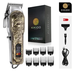 KIKIDO-Tondeuse à cheveux rétro en métal pour hommes, personnalité 7.5 ate, machine de découpe professionnelle, tondeuse sans fil