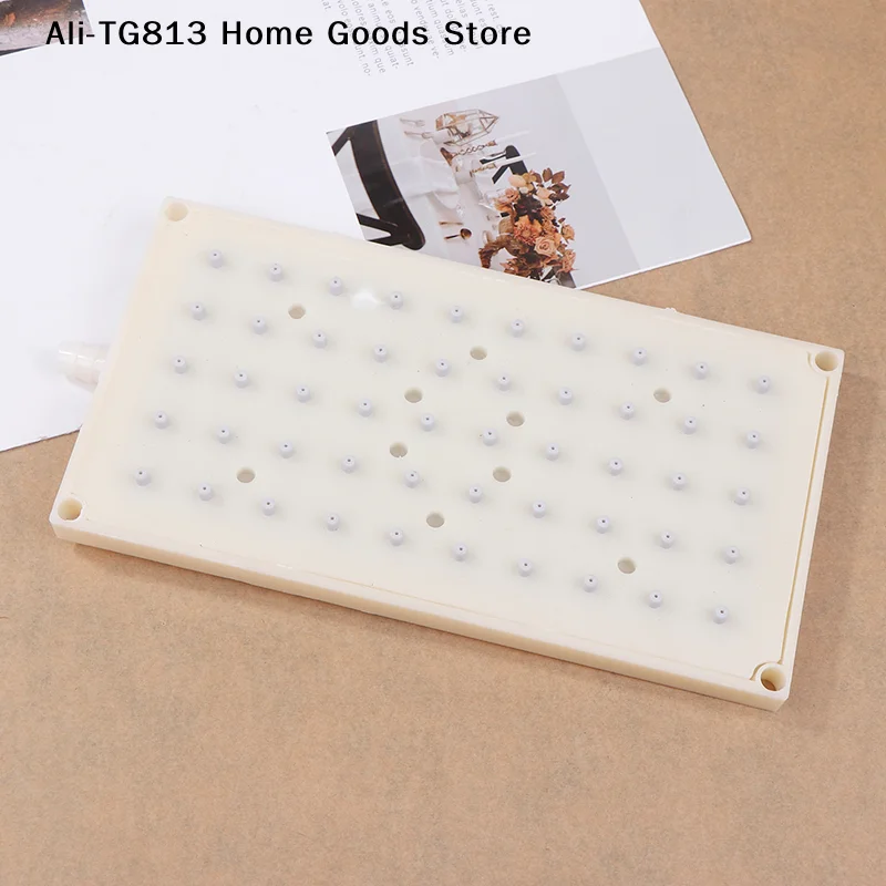 

[TG813]ABS 22X10.9cm Rectangular Shower 10mm Intubation Type Interface Shower Head 5 * 10 Hole Top Spray Shower Head Accessories