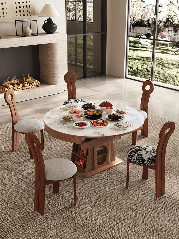 Sintered Stone Lift Mobile Table Living Room Bedroom Multi Use Side Table Sturdy Modern Home Furniture Easy Assembly