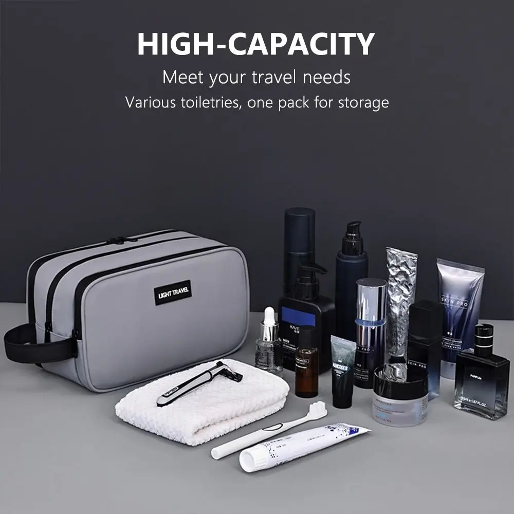 New Three-layer Makeup Bag Waterproof Large Capacity Cosmetic Organizer Portable Travel Essential Toiletry Bag Women