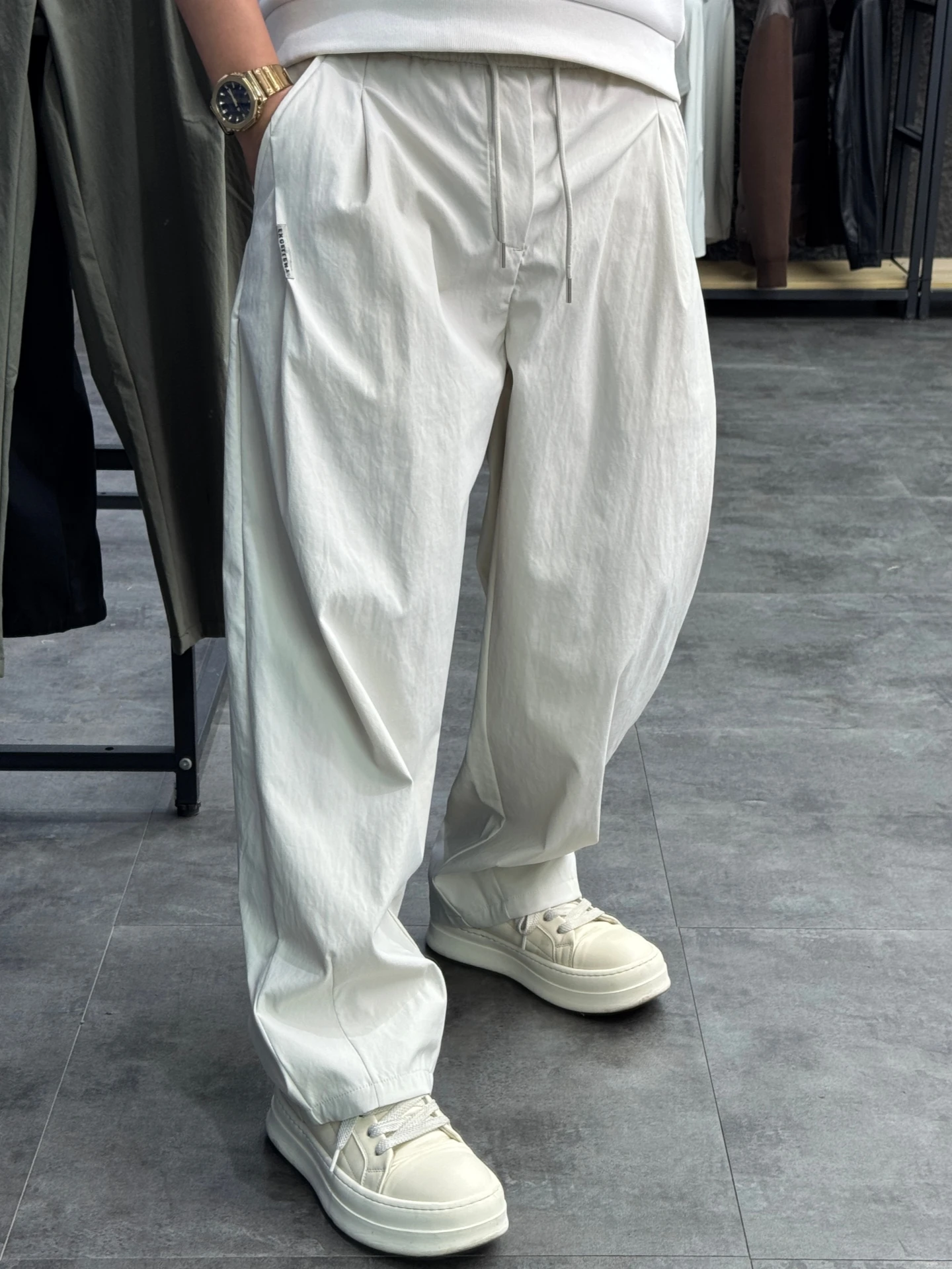 

Мужские повседневные брюки Svip: комфортные, тонкие, прямого кроя, для работы, свободные, дышащие, из полиэфирного волокна, весна-лето