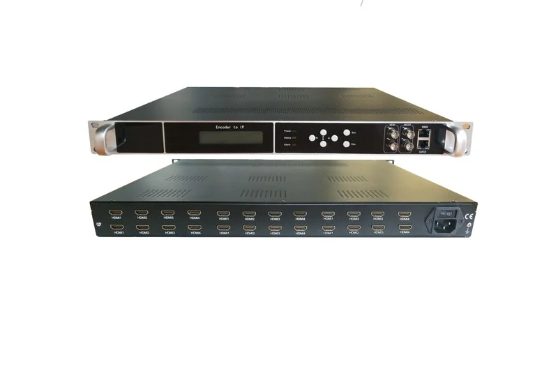 بث راديو تلفزيوني عالي الدقة H.264 MPEG-4 AVC إلى جهاز تشفير IP مع مدخل 24 HD MI #2