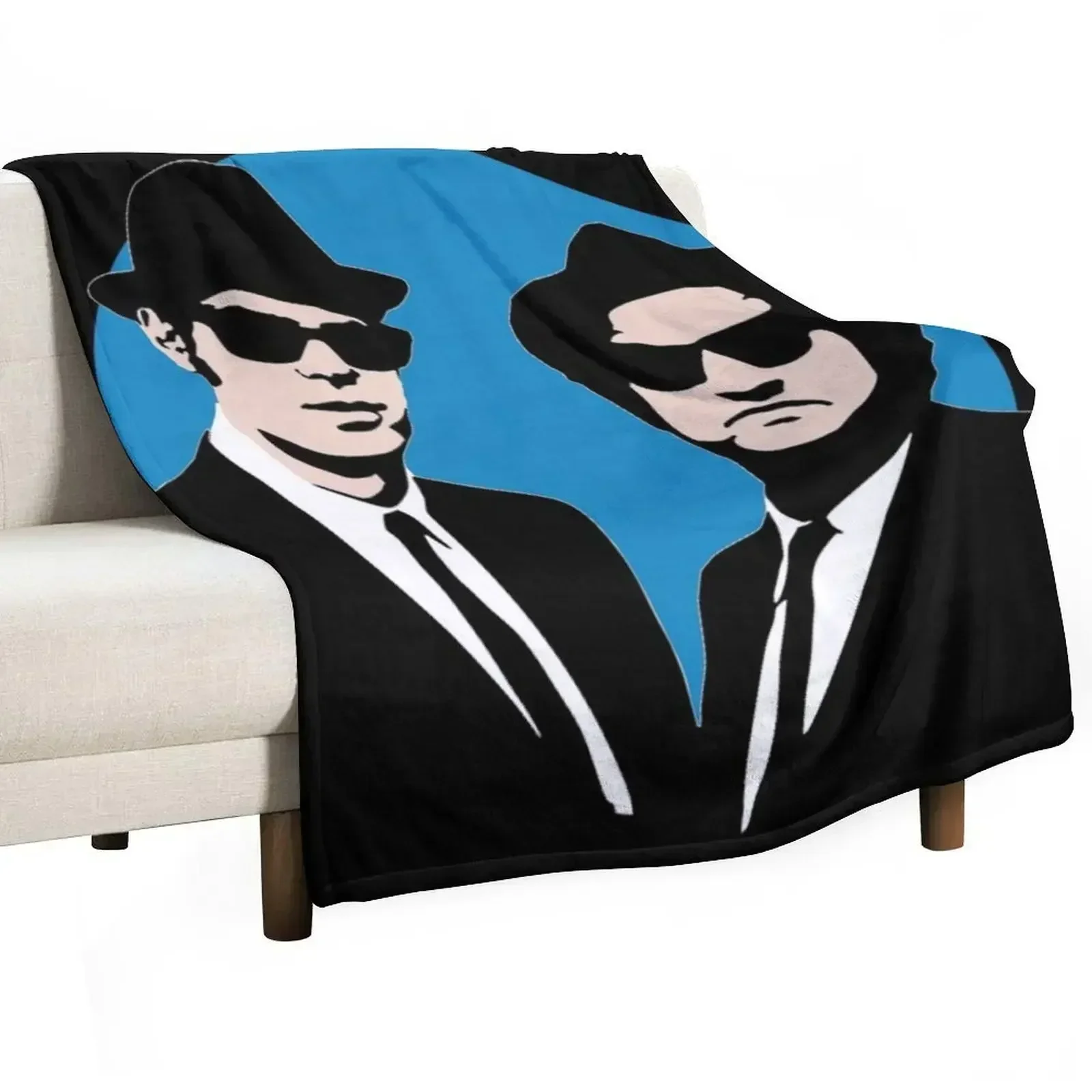 

Blues Brothers Throw Blanket Moving Luxury Designer Flannel Blankets