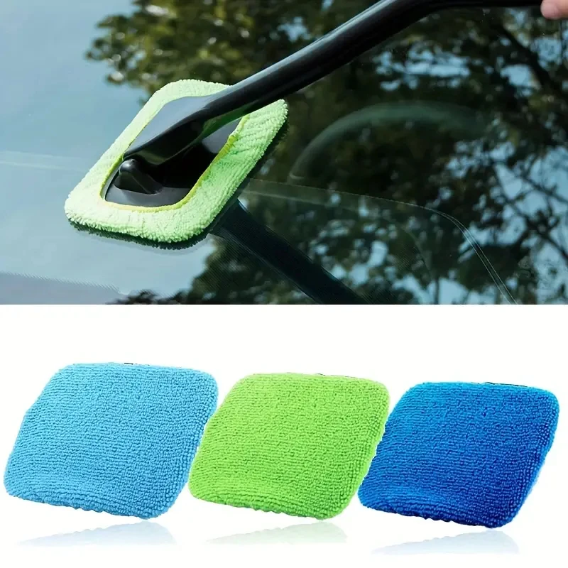 Car Window Cleaner Brush Kit Windshield Cleaning Wash Tool Set Inside Interior Auto Glass Wiper With Long Handle Car Accessories