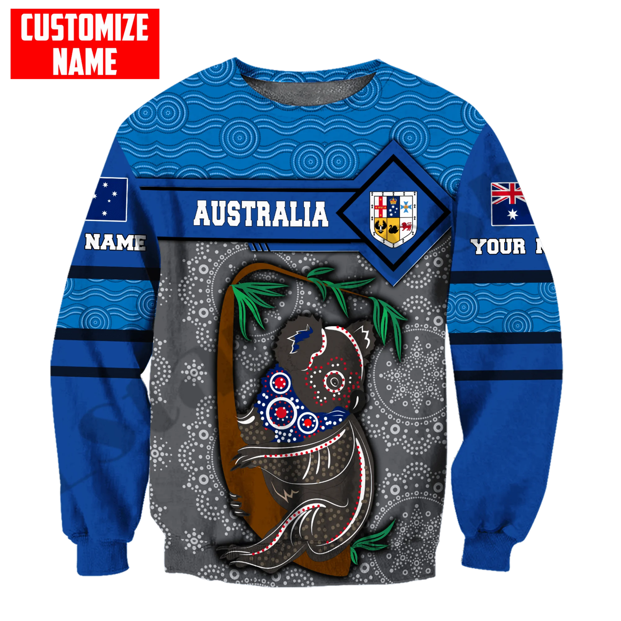 PLstar Cosmos 3Dprint Newest Australia Flag Custom Name Art Harajuku Streetwear Causal Unique Unisex Hoodies/Sweatshirt/Zip A-15