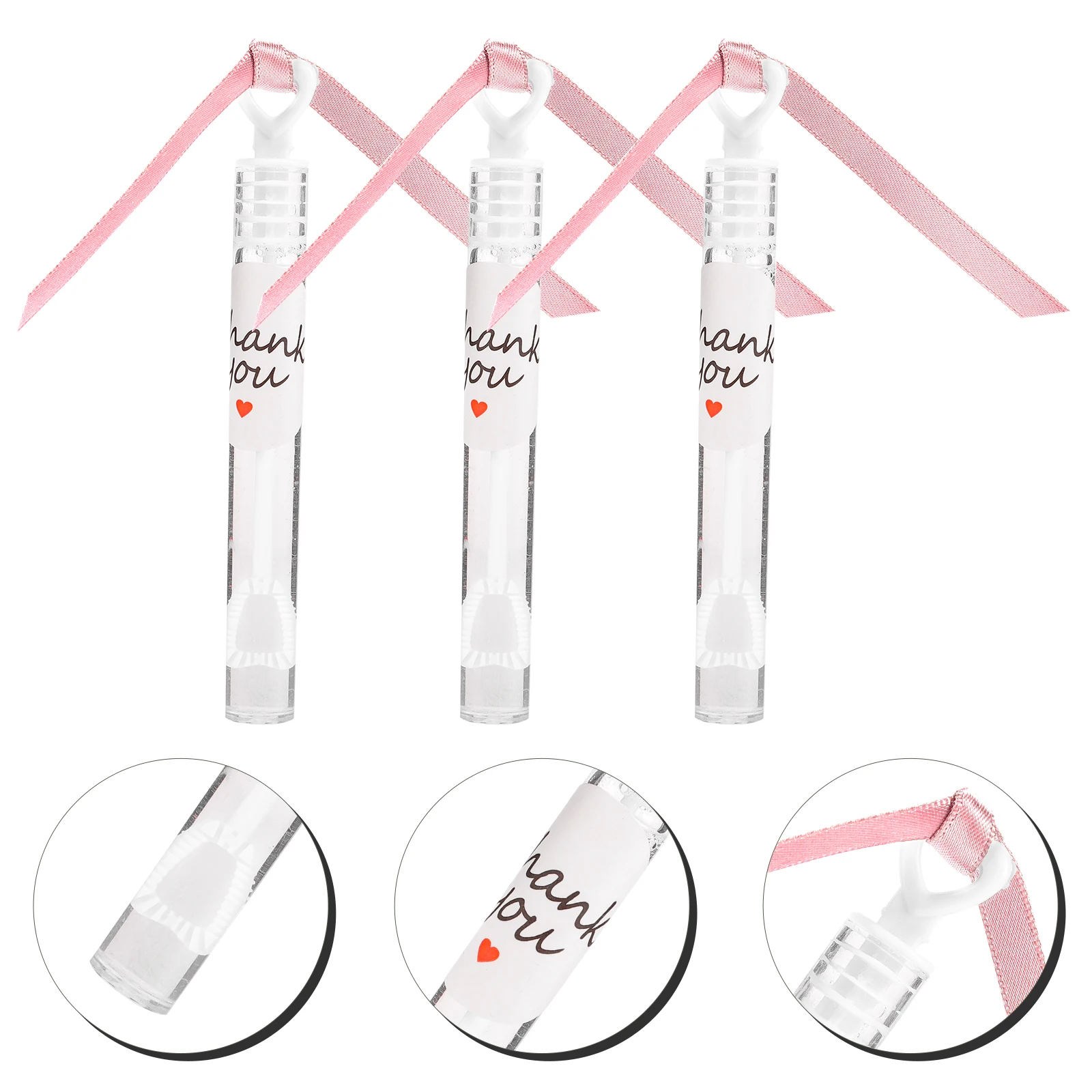 Bouteille à bulles d'amour, baguettes en forme de cœur, jouet d'été pour mariage, Mini saint-valentin, 3 pièces