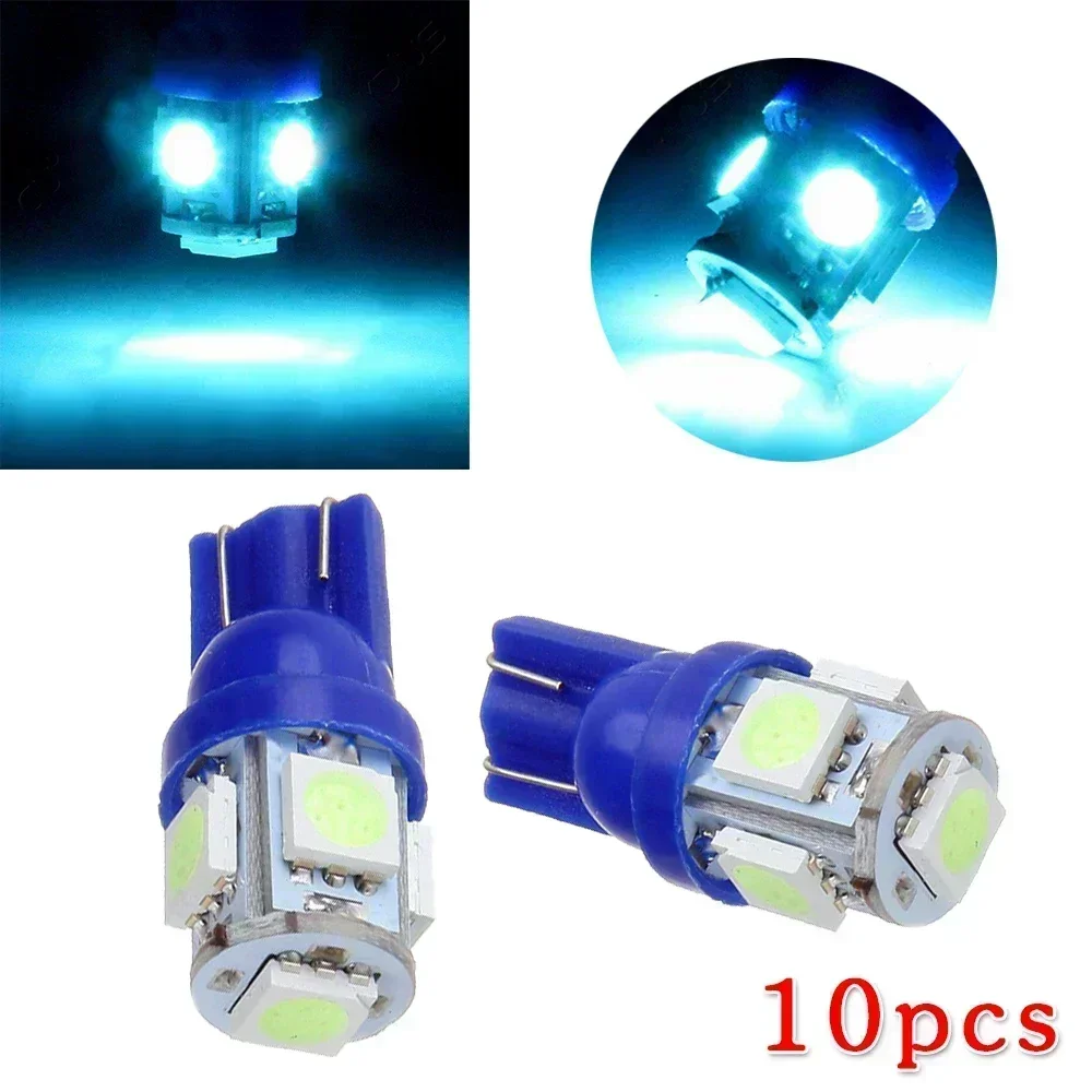 10pcs/set Car Light 194 168 2825 For Toyota  LED Wedge Dashboard Gauge Cluster Light Bulb Ice Blue LED Light Car Reading