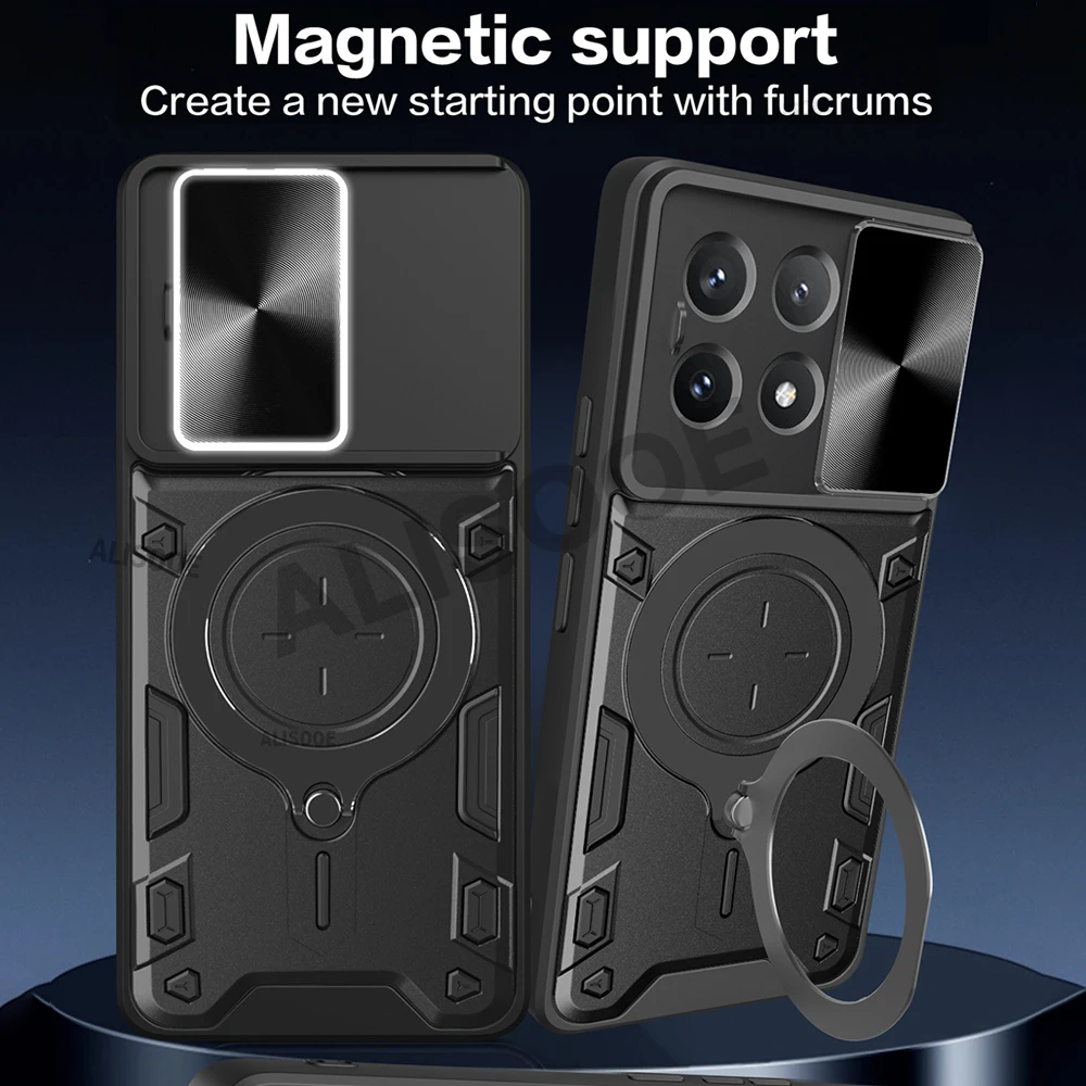 Rüstung Funda für Ehre x8b Fall Folie Kamera Objektiv Magnet ring Stand Abdeckung für Ehre x8b LLY-LX1, LLY-LX2 LLY-LX3 Capa