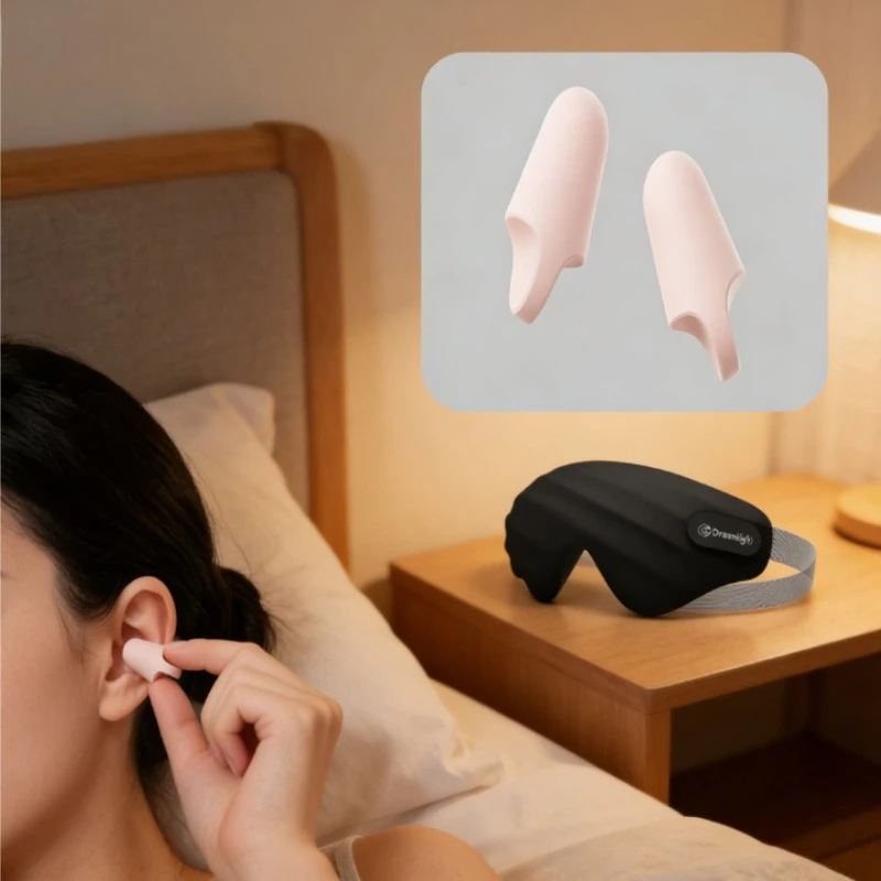 Mijia Dreamlight Noise-Canceling Earplugs Comfortable Soundproofing Portable Travel Protection Earplugs Relax Eye Care Tools