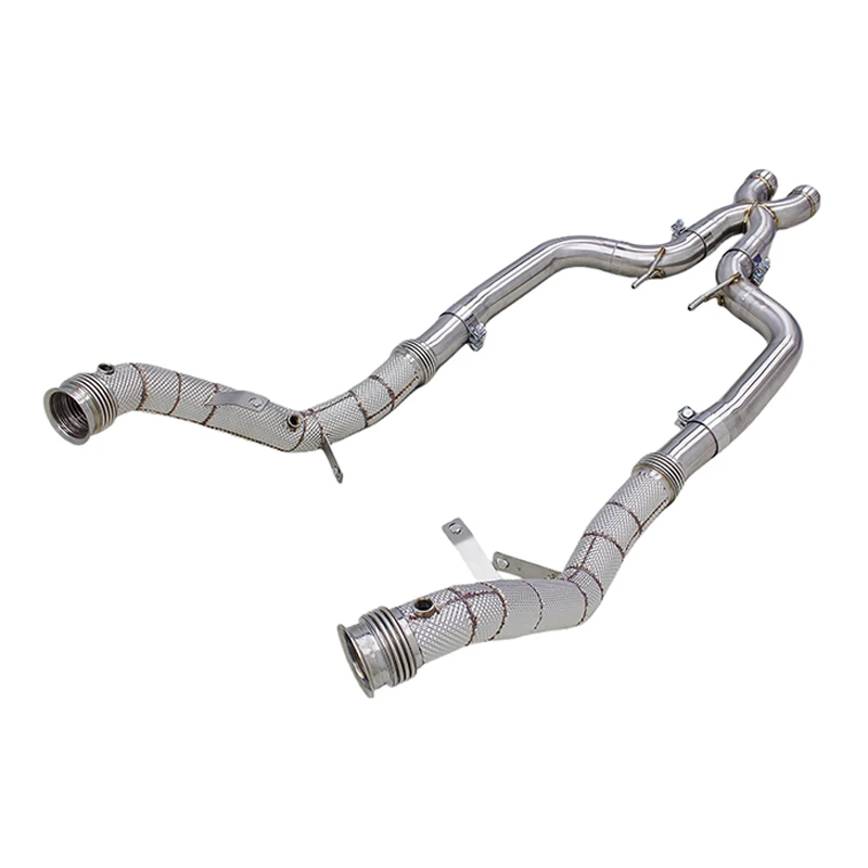 

SUS304 Exhaust Pipe System For Mercedes-Benz S65 AMG W222 V12 6.0 2014-2019 | Straight-through X-Pipe Downpipe