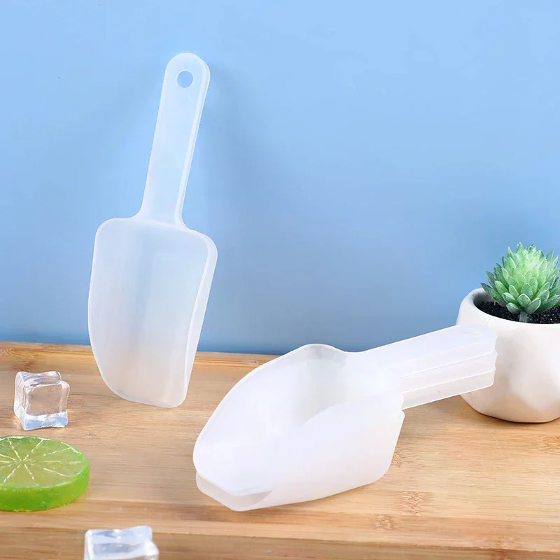 1-5Pcs Plastic Ice Shovel Flour Food Candy Ice Cream Scoop Dessert Rice Shovel Kitchen Frosted Thickened Multipurpose Ice Shovel