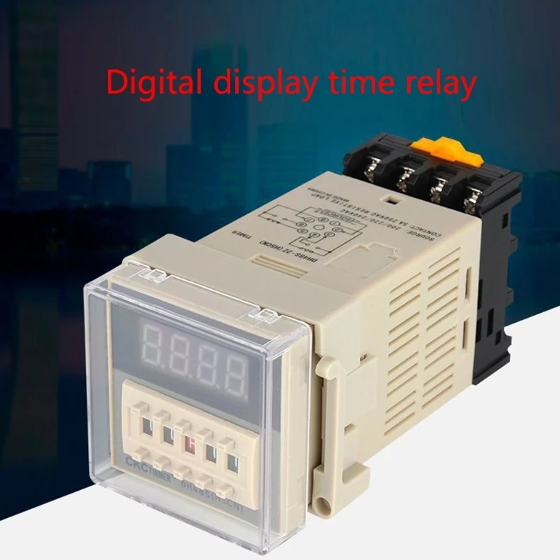 DH48S-2Z 0.01S-99H AC110V 220V DC12V 24V リピートサイクルタイマー タイムリレー