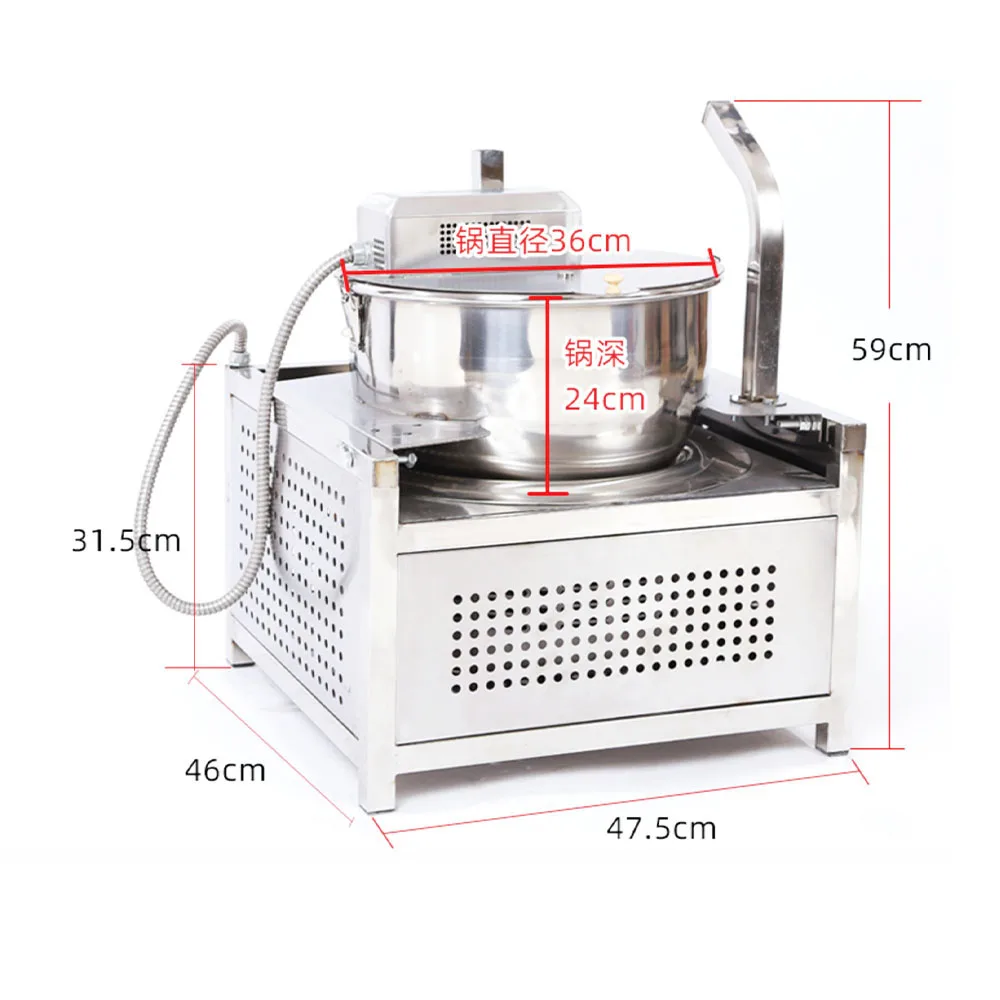 

Mini Electric Gas Operated Popcorn Machine Commercial Popcorn Maker Automatic Pot Pop Corn Maker