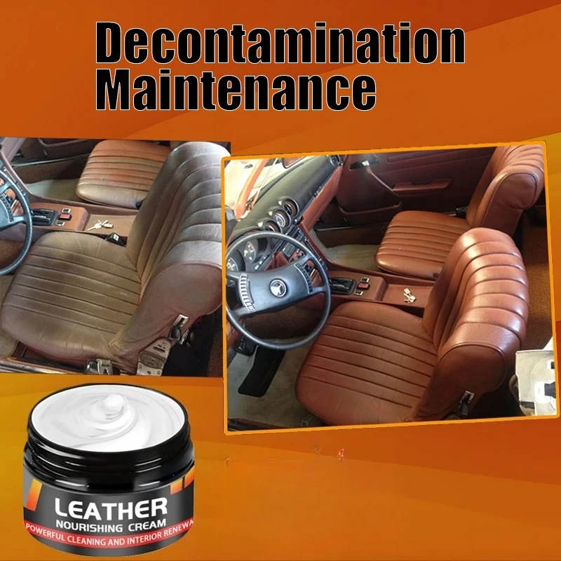 Premium Leather Restoration Cream, Stain Removal & Luster Recovery for Leather Footwear & Sofa