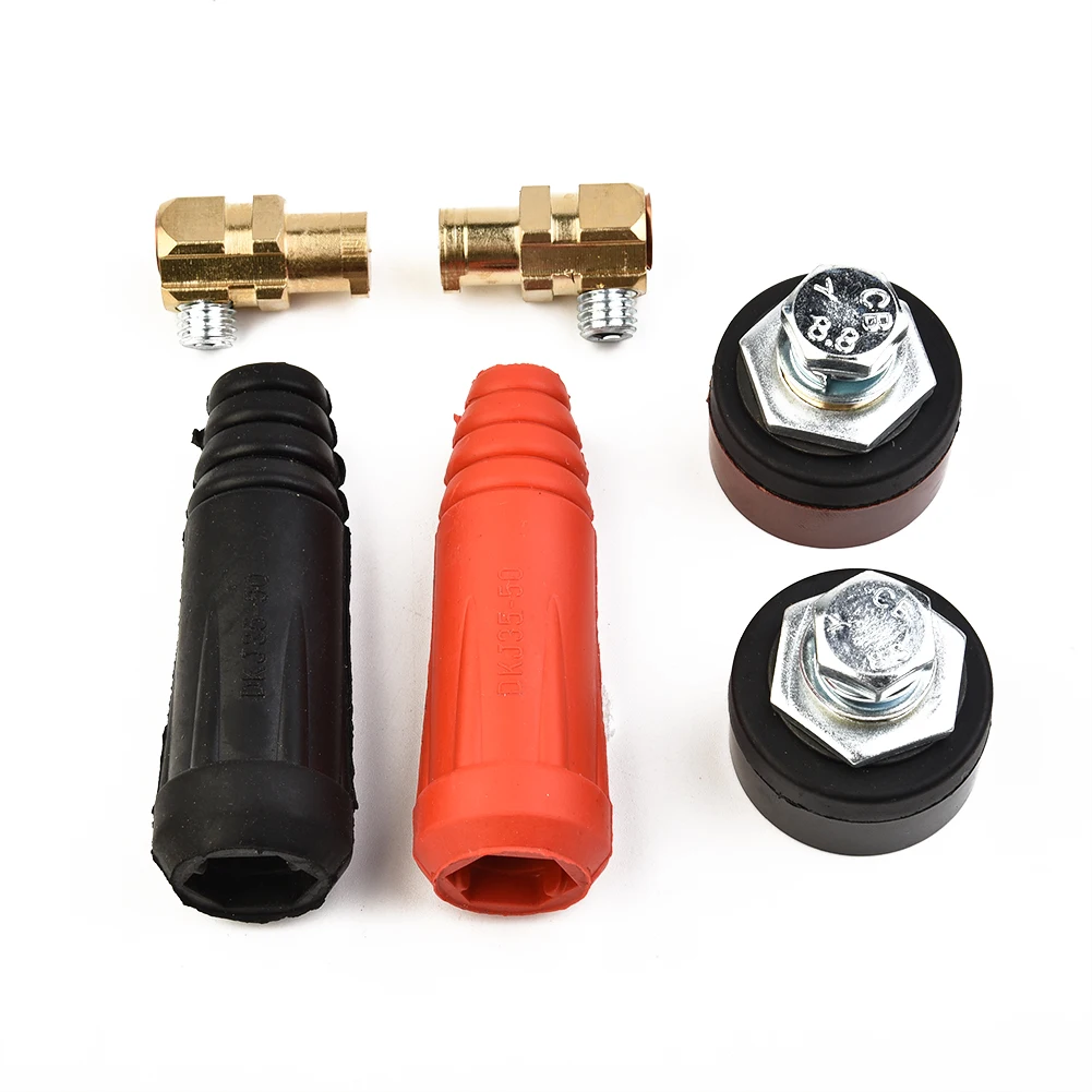 

4pcs Quick Assembly TIG Welding Cable Panel Connector Plug And Socket Style DKJ35-50 & DKZ35-50 Welding Material Accessories