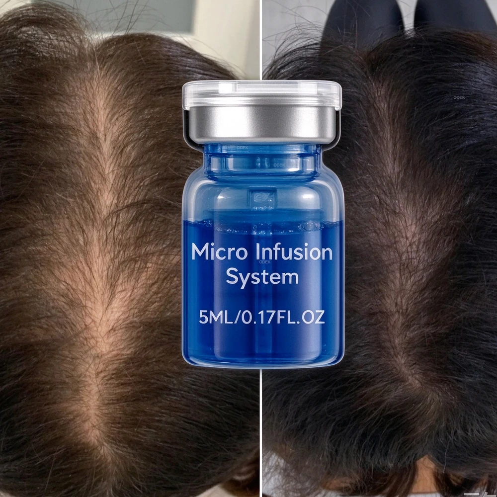 Microneedle Hair Regrowth Care Kit Serum Deep Nourishing Hydrating Calming Scalp Treatment Strengthen Hair Follicles Hair Care