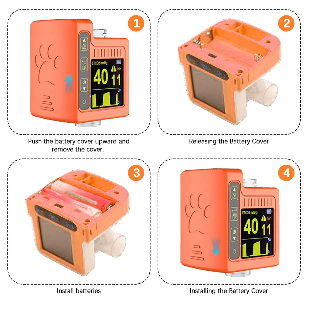 Vet Use Capnograph ETCO2 Monitor Capnography ETCO2 Monitor Sensor Ambulance Capnogragh ETCO2 Sensor