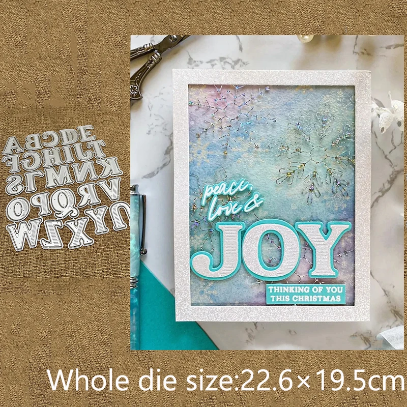 

XLDesign Craft Metal stencil mold Cutting Dies Jeff Alpha decoration scrapbook die cuts Album Paper Card Craft Embossing