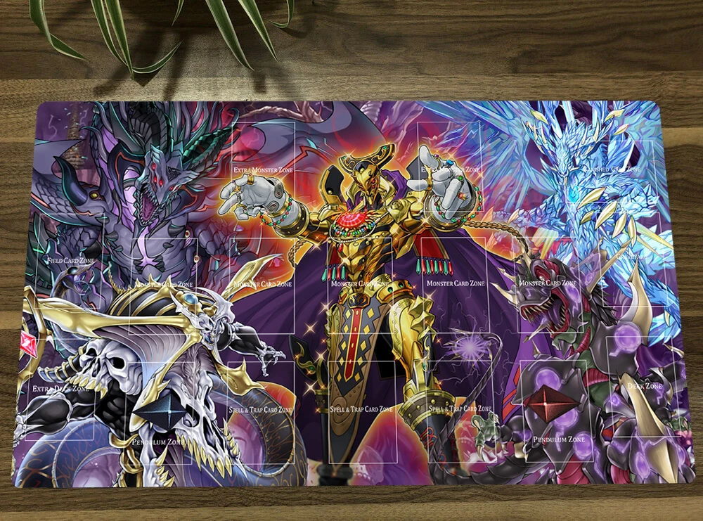 

YuGiOh Eldlich the Golden Lord TCG CCG Коврик для торговых карточных игр Коврик для настольного игрового игрового коврика Коврик для мыши Коврик для мыши Бесплатная сумка