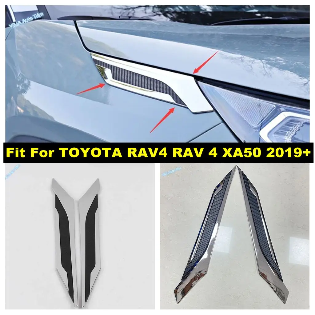 

Shiny / Black Auto Fender Side Front Body Air Vent Outlet Sticker Cover Trim Accessories For TOYOTA RAV4 RAV 4 XA50 2019 - 2024