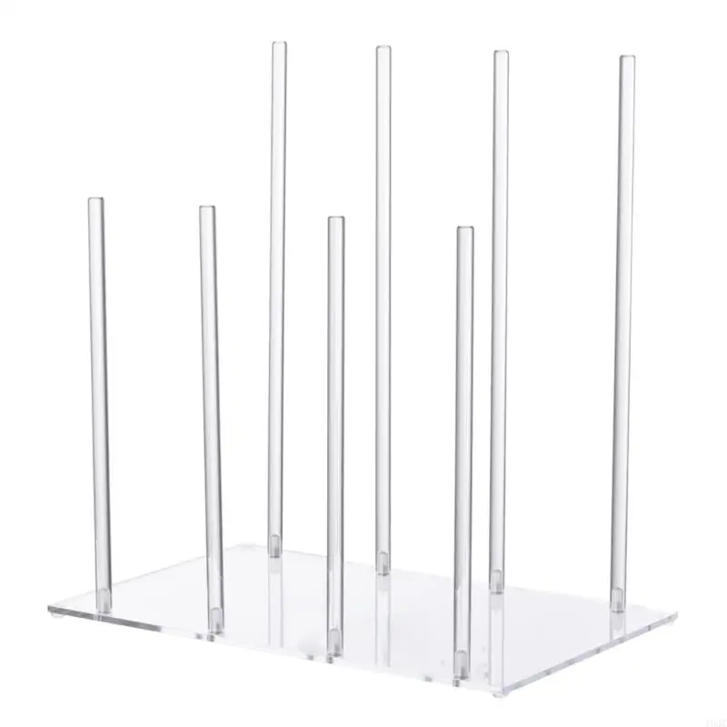 

Acrylic Shoe Rack Holds 4 Pair Vertical Storage Organizers for Home Entryway 193C