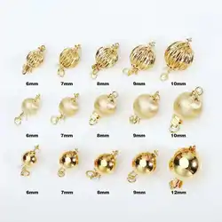 High Quality On Sale Sinya Pearl Necklace Connector Lock Au750 Au585 Fine Jewelry DIY Accessories Pure Real 14k 18k Gold Clasp