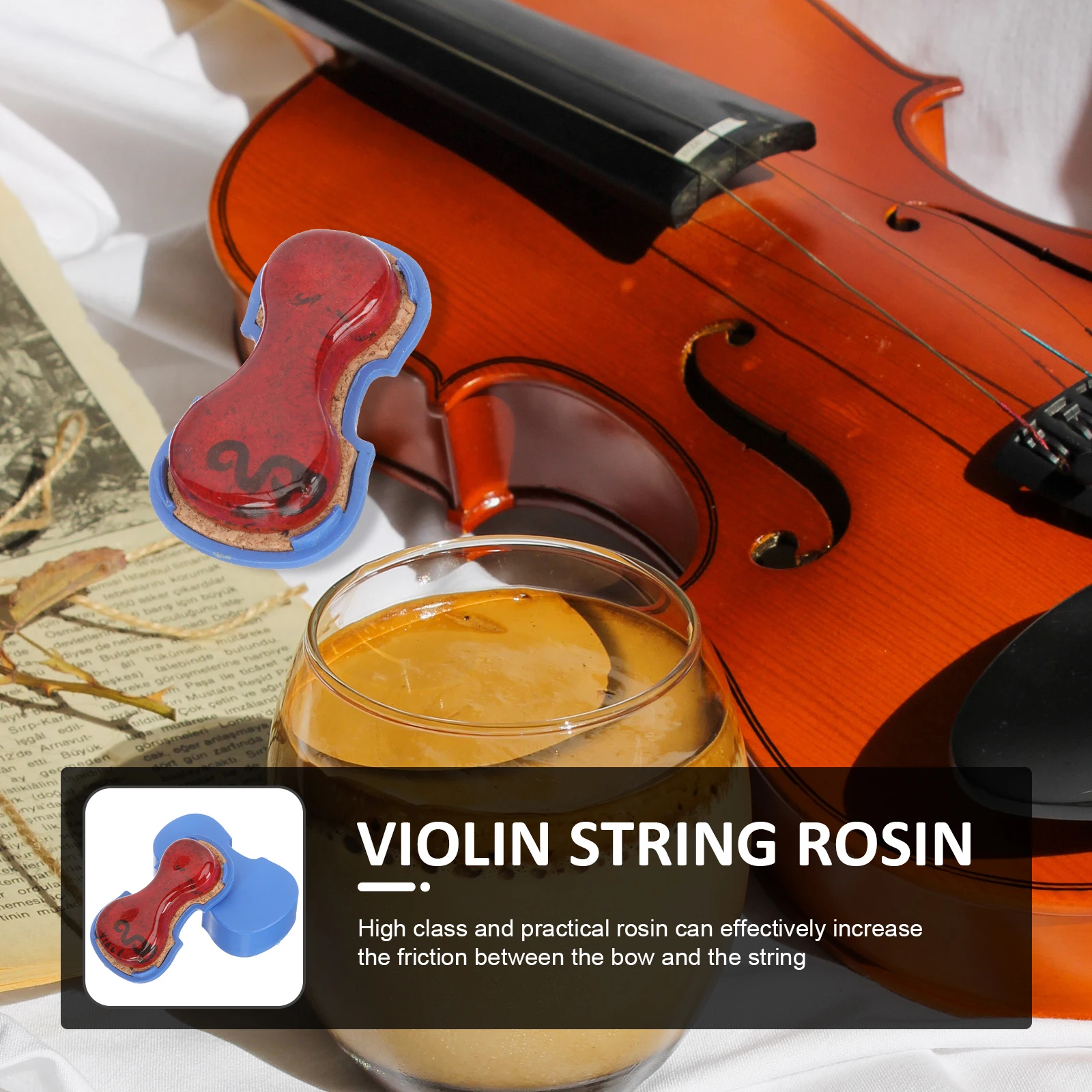

Rosin Violin Accessories Musical Instrument Bass Parts and Coffee Practicing Accessory