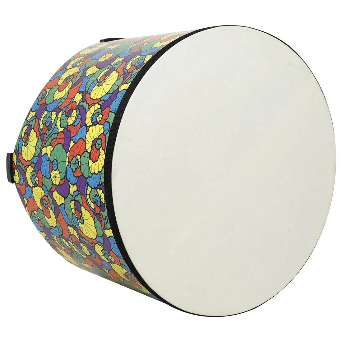 17 بوصة الأرض طبلة جلد الغنم الوجه الملونة طبلة من الخيزران أورف الأطفال التنوير مع طبل عصا قرع أداة