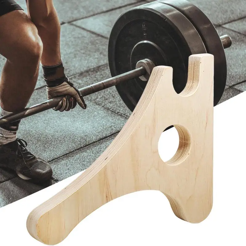 

Wooden Barbell Jack Barbell Changer Jack Squat Wedge Lifting Fitness Equipment Barbell Rack For Deadlift Exercise Weight