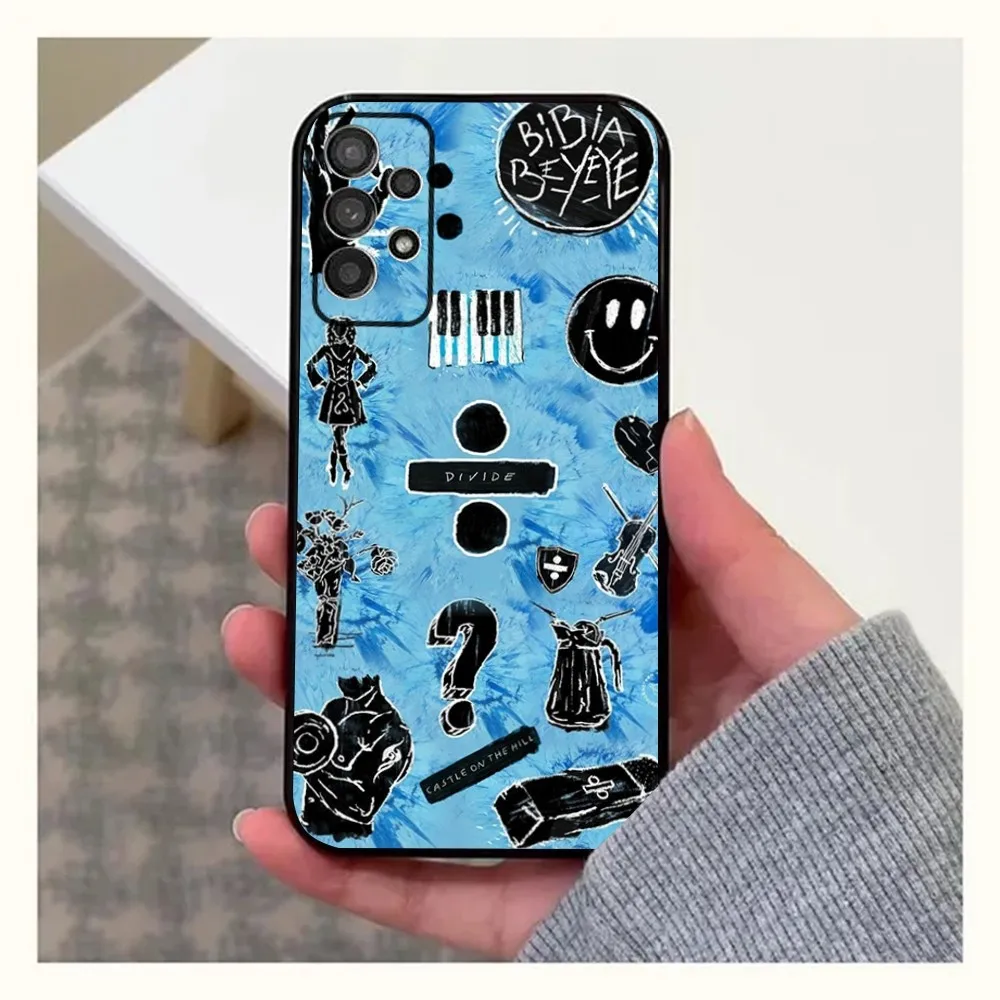 E-Ed Sheeran UK Singer Phone Case For Samsung Galaxy A13,A21s,A22,A31,A32,A52,A53,A71,A80,A91 Soft Black Cover