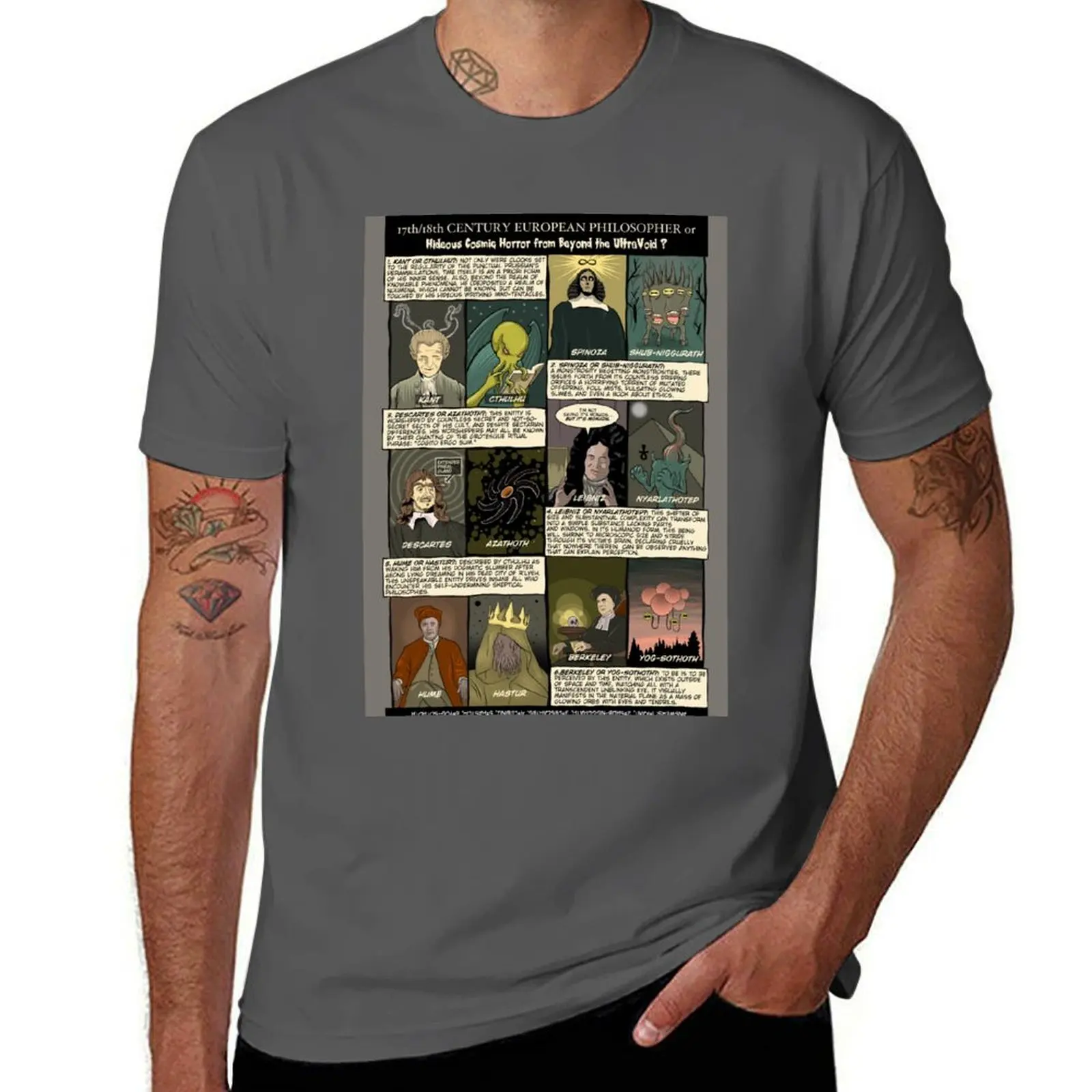 Philosophy and the Cthulhu Mythos T-Shirt Relaxed Casual Short Sleeve Tee