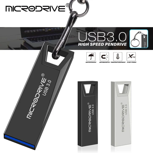 Imagen 2 del producto Mini unidad flash usb3.0 de metal pen Drive 16GB 32GB 64GB 128GB usb 3.0 flash stick pendrive cle usb