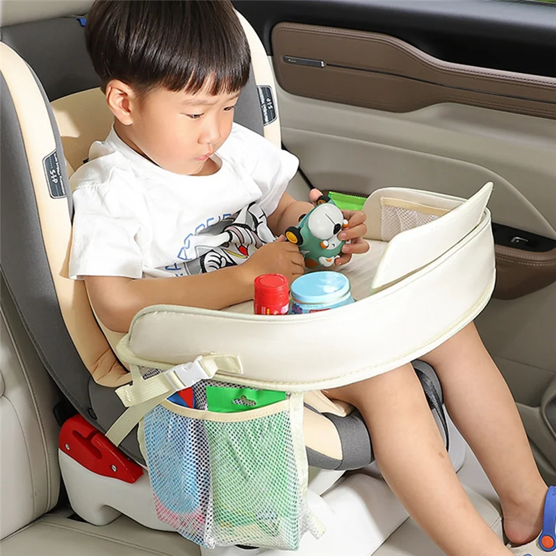 

Children's Car Seat Tray, Foldable Waterproof Car Table, Portable Dining Table For Dining Car Drawing Car-A28K