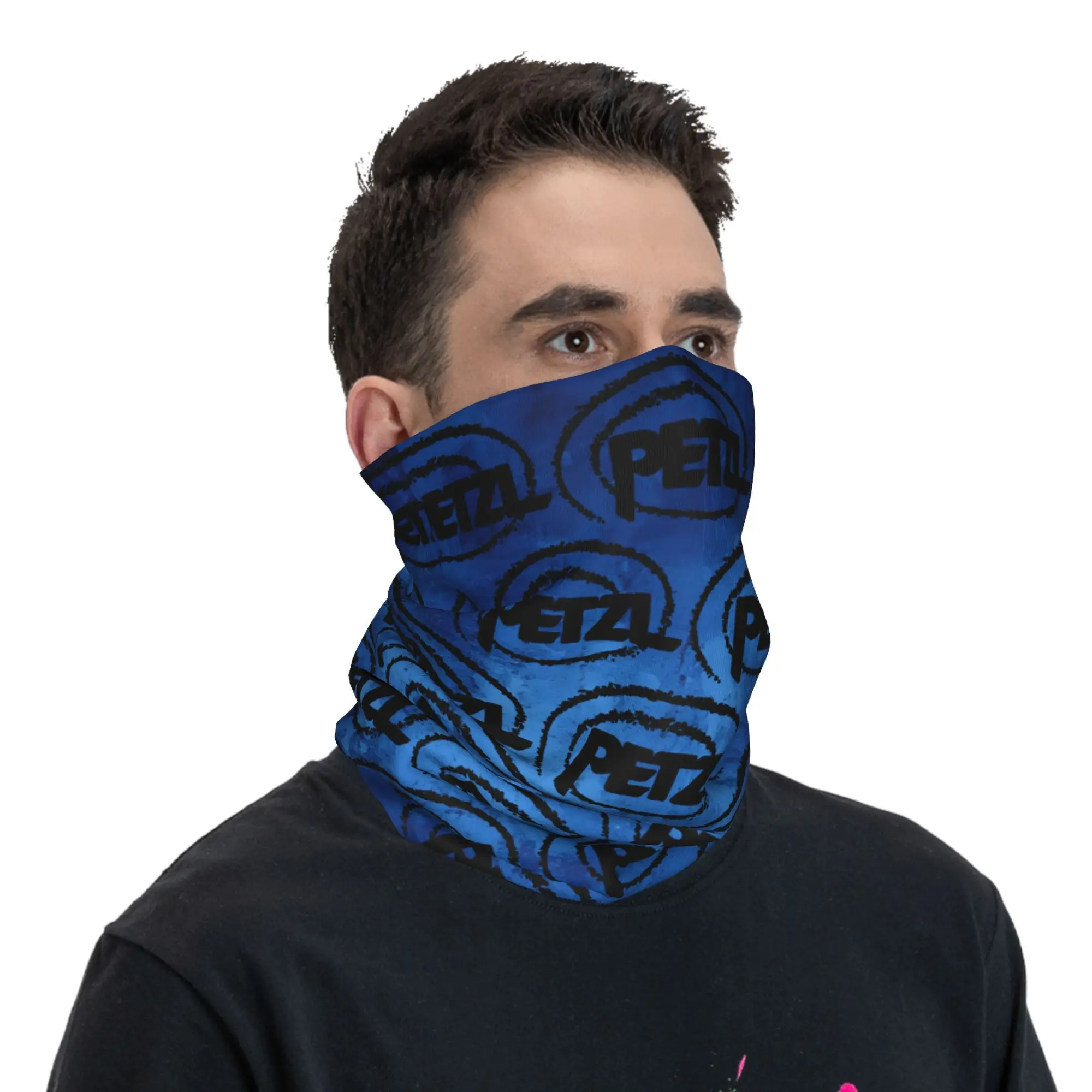 مخصص P-Petzles الأزرق الشتاء عقال الرقبة أدفأ النساء الرجال المشي لمسافات طويلة التخييم وشاح أنبوبي الوجه باندانا الجراب