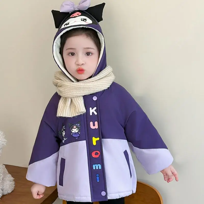 

Kuromi для девочек, аниме Kawaii Stormtrooper, осень-зима, новая детская толстовка с героями мультфильмов, корейское издание, пальто из 2 предметов, модные милые топы