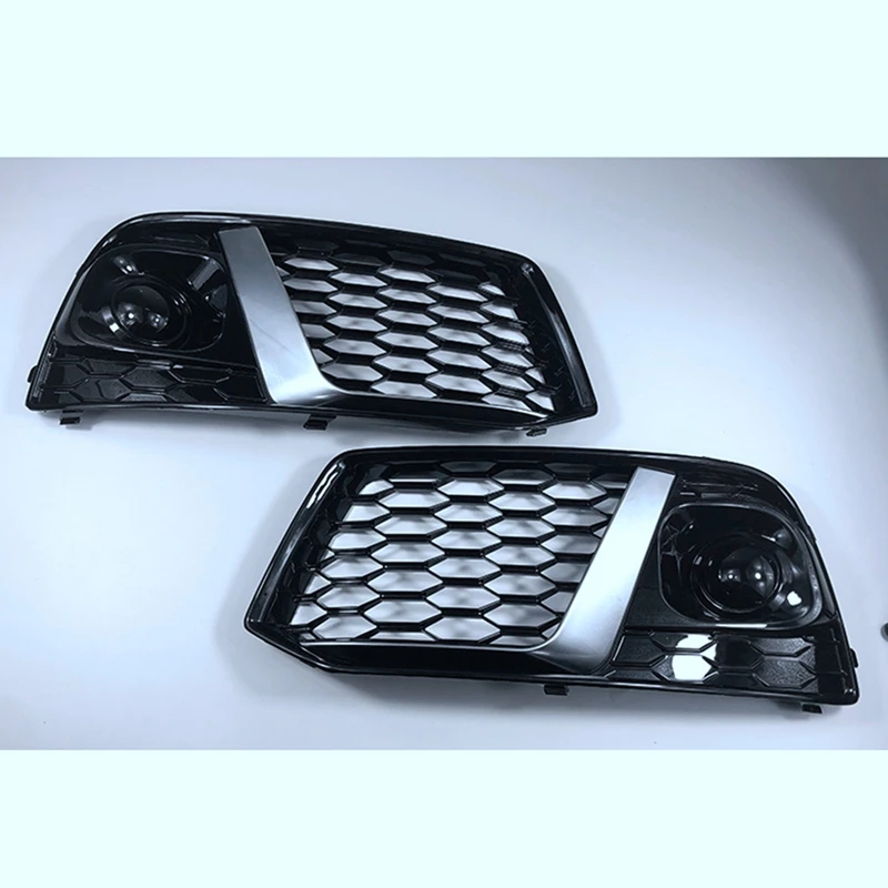 Fog Lamp Frame Honeycomb Grille Air Outlet Grille Front Bumper Grille Automotive For  Q5 Q5L 2018-2020 Parts