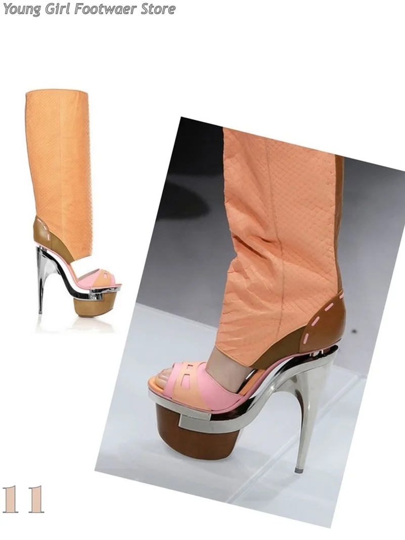 

Женские туфли на шпильке для Хэллоуин-фестиваля: водонепроницаемые, на платформе, с вырезами, ручной работы, класса люкс