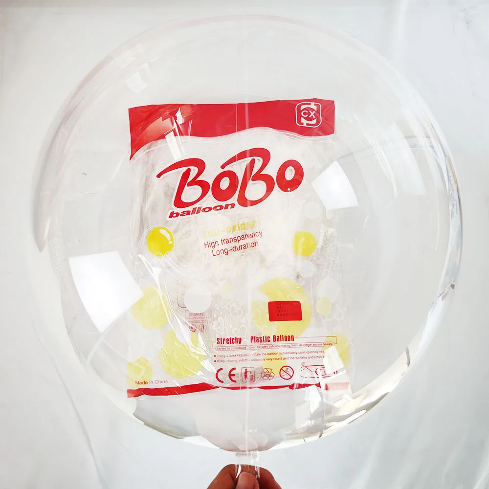 10pcs 8/10/18/20/24/36 inch Transparent Balloon Bobo Clear Ballons Christmas Wedding Birthday Party Decorations Helium Baloons