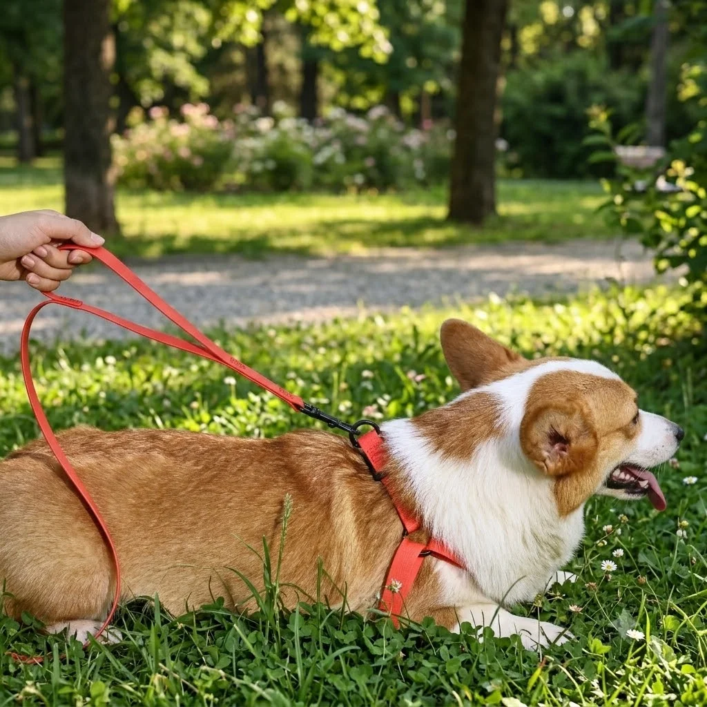Waterproof PVC 3-in-1 Dog Harness Collar Leash Set Adjustable No Pull 220cm Training Lead for Small Medium Large Dogs