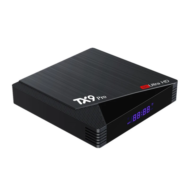 

TX9 Pro Android 10.0 Set Top Box TX9 Pro TV Box 6K HD Dual Brand 2.4G 5.8G Wifi Media Player Aiiwinner H313 Smart TV Box US Plug