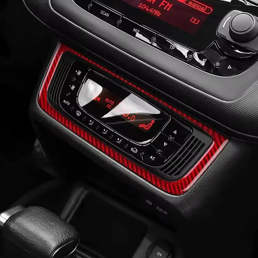 

Для Seat Ibiza 6j 2009 2010 2011 2012 2013 2014 настоящий автомобиль из мягкого волокна управления из углеродного волокна, центральная наклейка, отделка панели переменного тока, рамка с левым рулем Z9N0