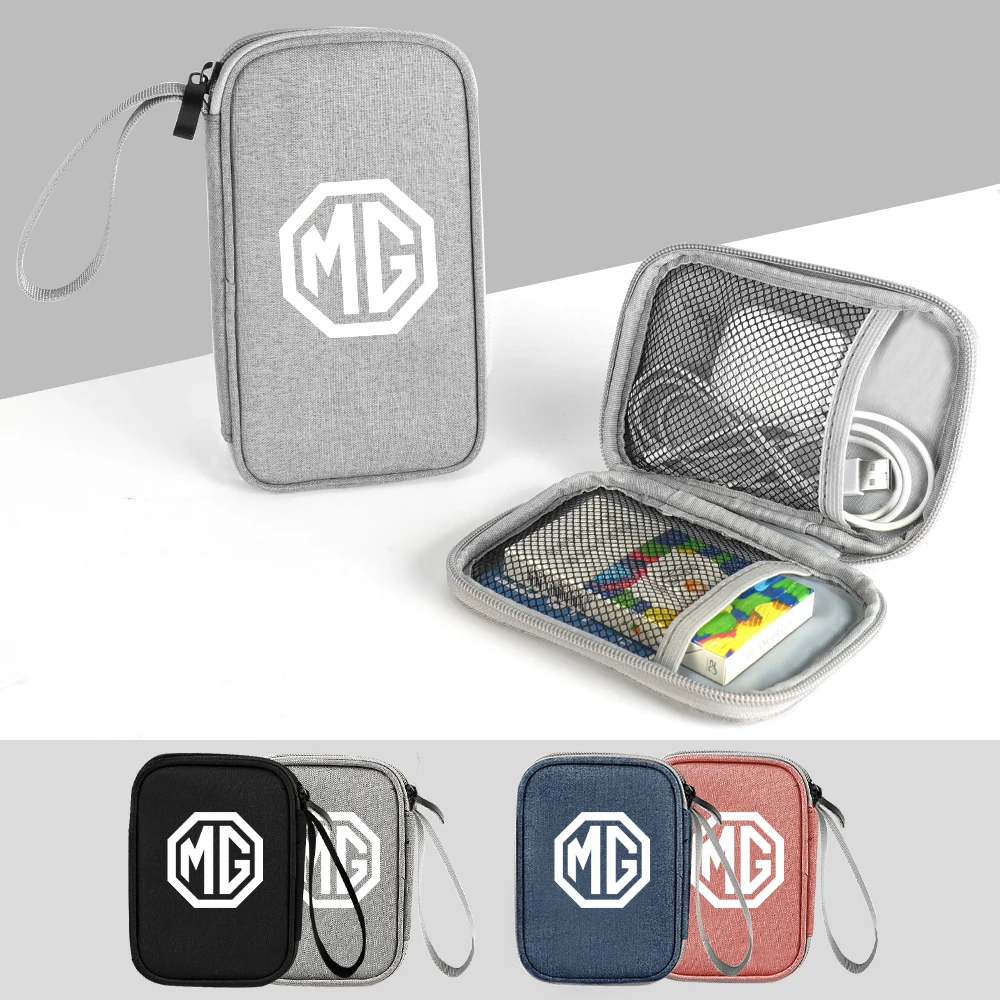 

Портативная автомобильная сумка для хранения USB-кабель для передачи данных Водонепроницаемые автомобильные аксессуары для гаражей Morris MG3 MG5 MG6 MG7 ZS GT EZS EHS Phev RX5