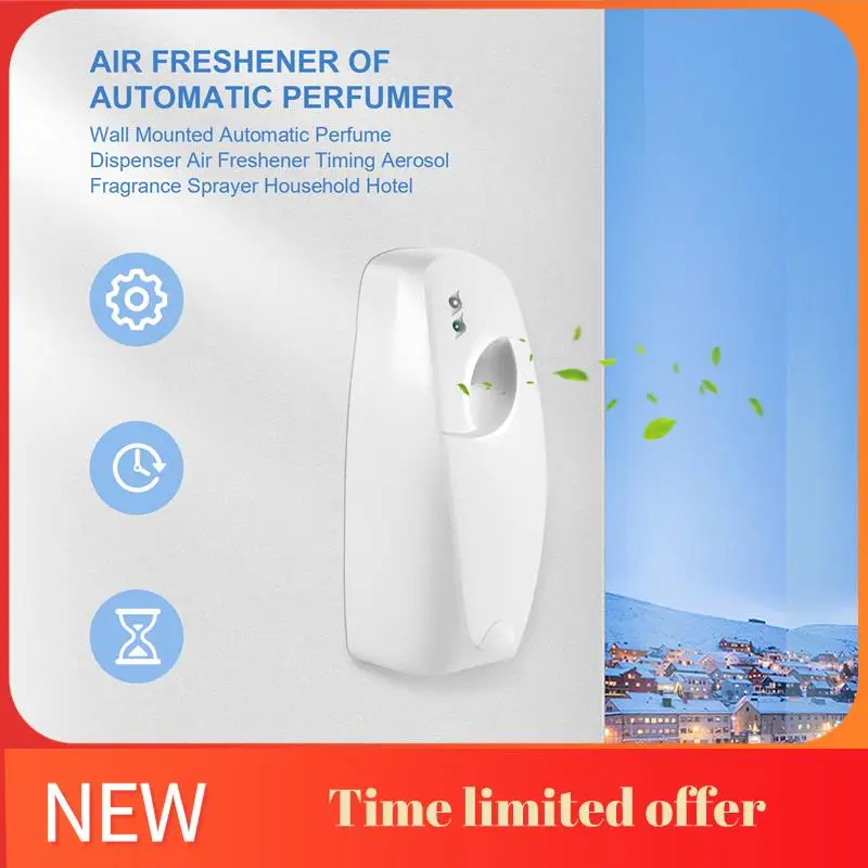 

A006-Автоматический дозатор духов, освежитель воздуха, аэрозольный ароматический спрей для ароматической банки высотой 14 см (не входит в комплект)