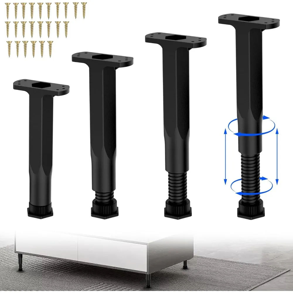 

Опорная ножка кровати с регулируемой высотой для провисания полки, мебельные ножки для рамы, планки и стойки (7,5-14,5 (4 шт.)